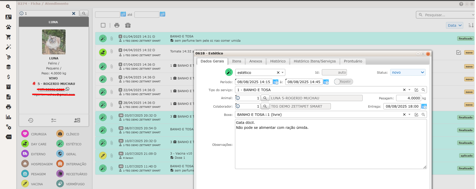 Dashboard Benner ERP